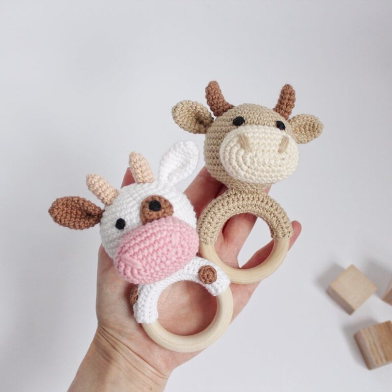 PATRÓN GRATIS Torito Cuadrado Amigurumi Crochetisimo