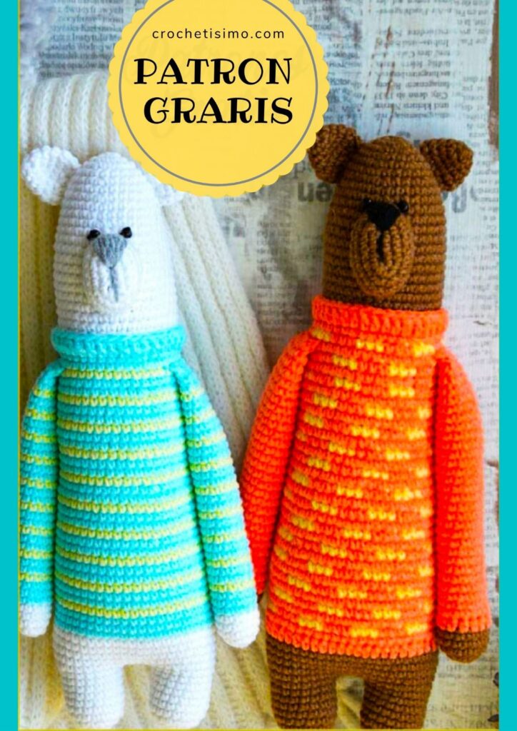 PATRÓN GRATIS de Oso Amigurumi paso a paso en español Crochetisimo