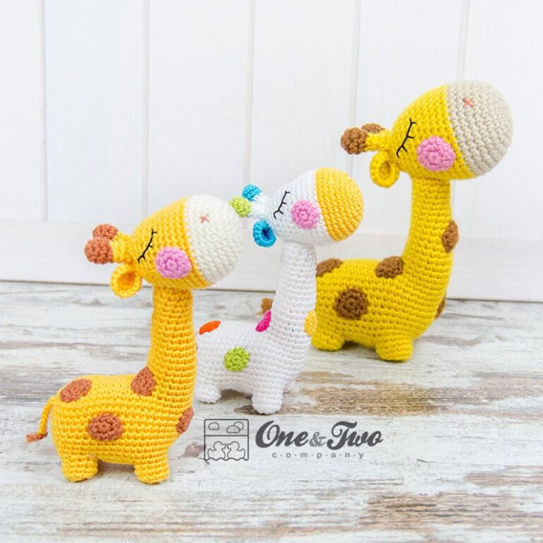 PATRON GRATIS Tiernas Jirafas Amigurumi paso a paso español