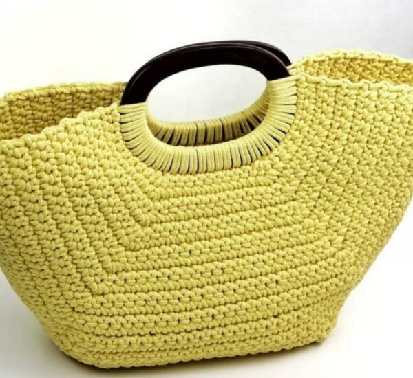 PATRON GRATIS Bolsa Casual de Trapillo a crochet Fácil Crochetisimo