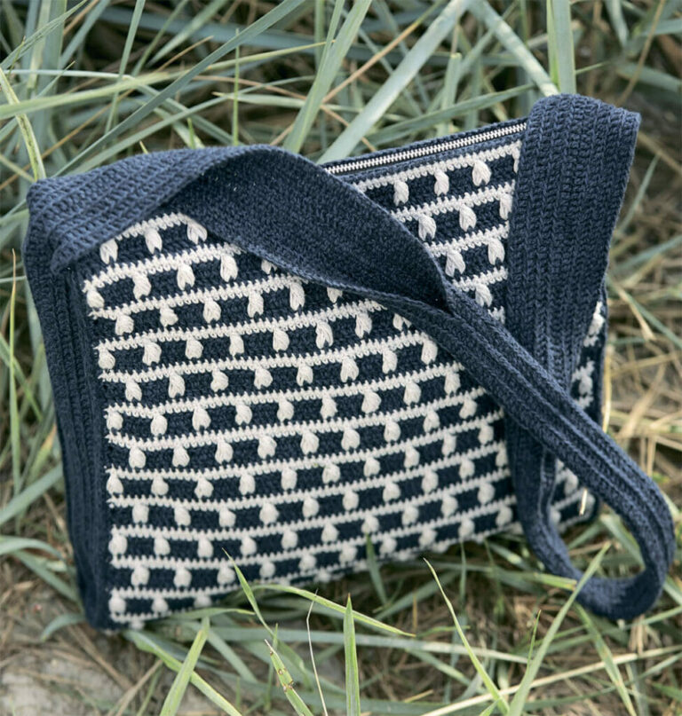 PATRÓN GRATIS Bolso Bandolera Bicolor en Crochet Crochetisimo