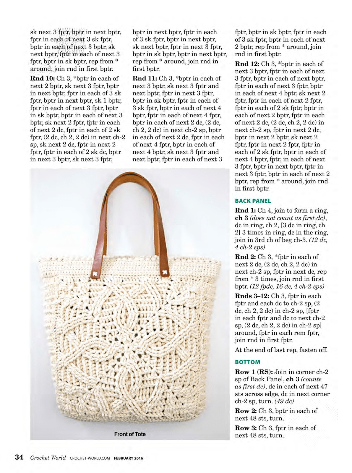 Braided Cables Tote Braided Cables Tote