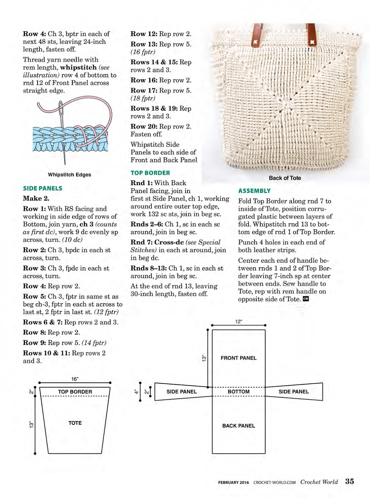 Braided Cables Tote Crochet Braided Cables Tote Crochet