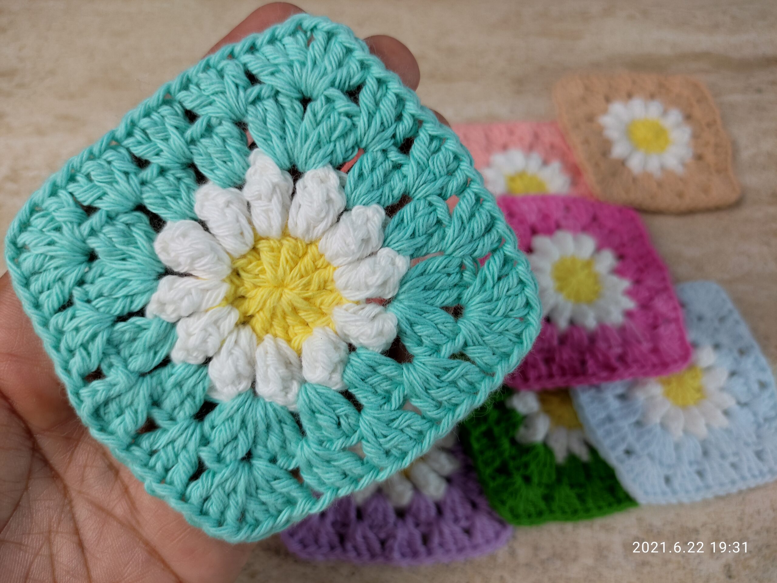 Como hacer un Granny de Flores Margarita a crochet ? How to crochet a