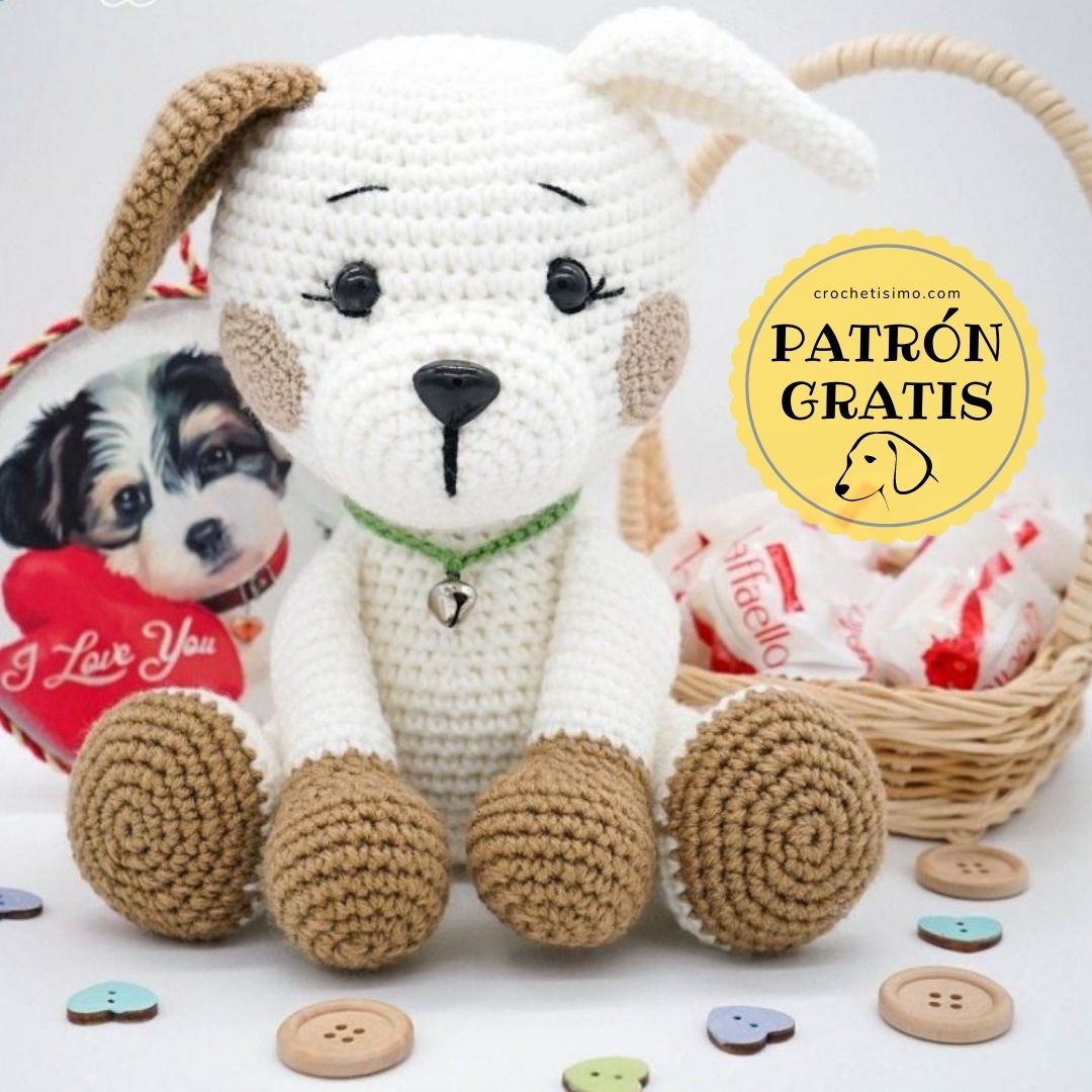 PATRÓN GRATIS Perro Cachorro Amigurumi paso a paso Crochetisimo