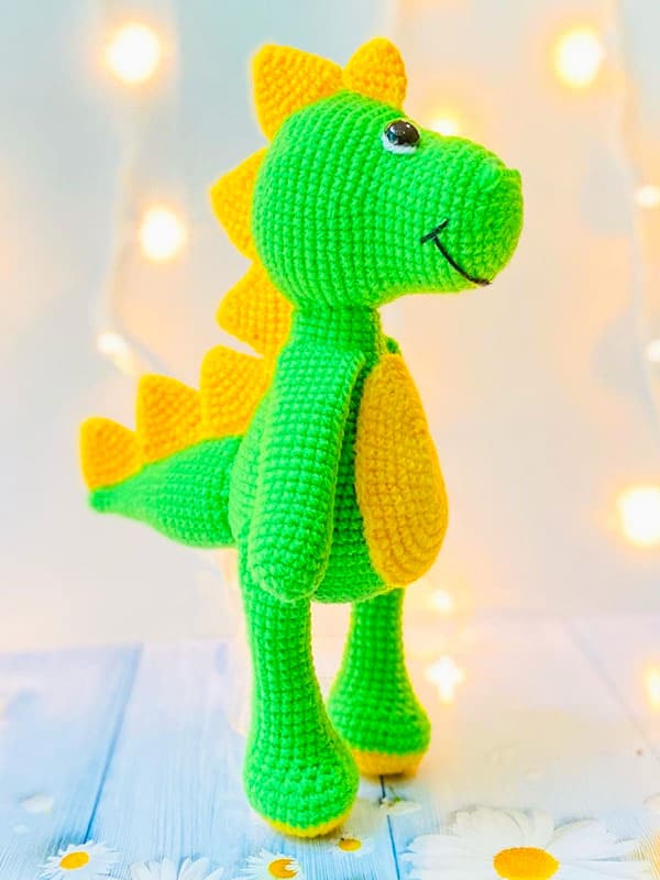 PATRÓN GRATIS Lindo Juguete Dinosaurio Amigurumi Paso A Paso - Crochetisimo