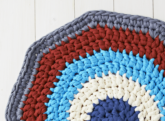 Patrón de alfombra a crochet paso 6 Patrón de alfombra a crochet paso 6