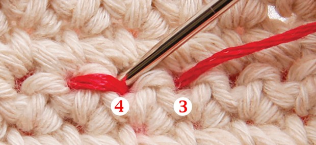 Como pespuntear en crochet paso 02 Como pespuntear en crochet paso 02