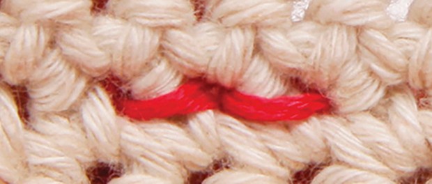 Como pespuntear en crochet paso 03 Como pespuntear en crochet paso 03