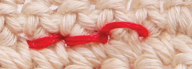 Como pespuntear en crochet paso 04 Como pespuntear en crochet paso 04