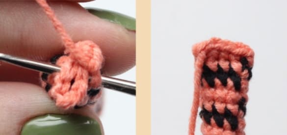 Lindo Mini Tigre PDF Amigurumi Patrón Gratis Paso a Paso