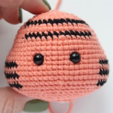 Lindo Mini Tigre PDF Amigurumi Patrón Gratis Paso a Paso