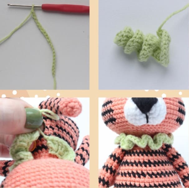 Lindo Mini Tigre PDF Amigurumi Patrón Gratis Paso a Paso