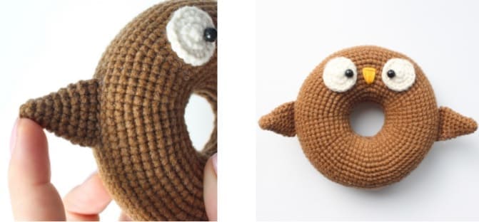 PDF Rosquilla De Búho Amigurumi Patrón Gratis Paso a Paso