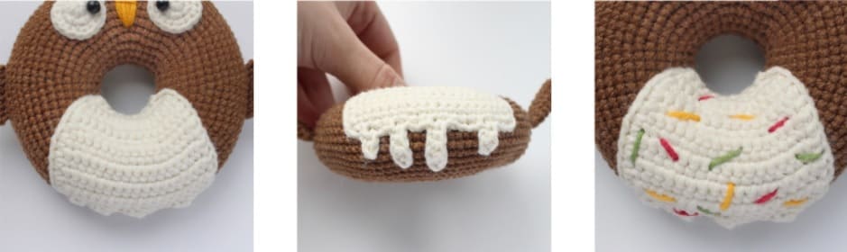 PDF Rosquilla De Búho Amigurumi Patrón Gratis Paso a Paso