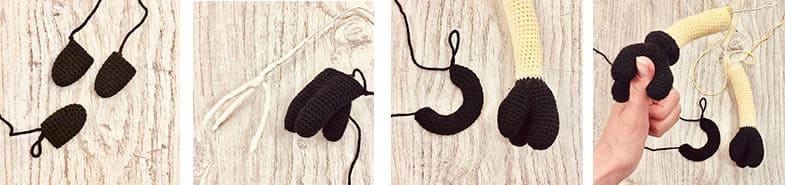 Paso A Paso Minion Rush PDF Amigurumi Patron Gratis Brazos
