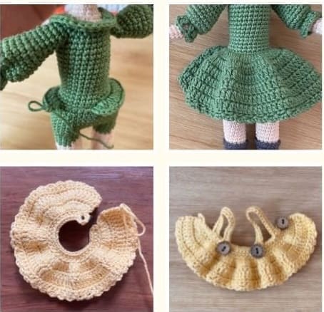 Chica De Granja Emma Amigurumi Munecas PDF Patron Gratis Falda