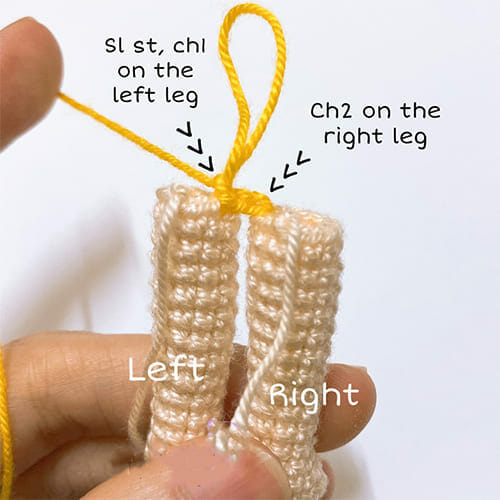 Jin Butter PDF Amigurumi Patron Gratis Paso A Paso Piernas2