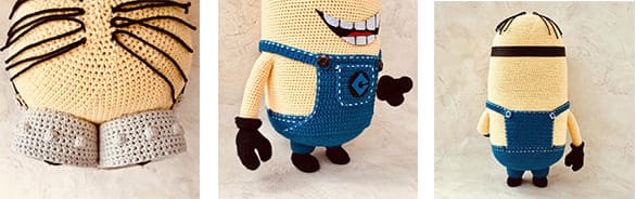 Paso A Paso Minion Rush PDF Amigurumi Patron Gratis Cabello 2