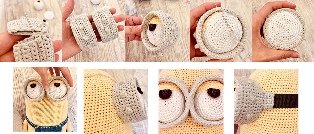 Paso A Paso Minion Rush PDF Amigurumi Patron Gratis Ojos 2