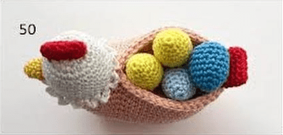 Pollo de Pascua Amigurumi PDF Patrón Gratis