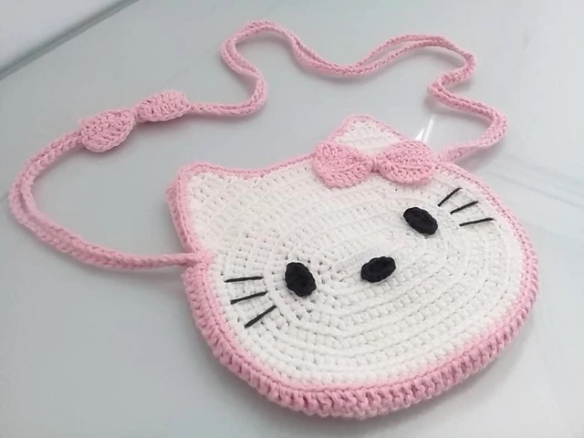 leopardo Brisa pastor PATRON GRATIS Bolso de Hello Kitty en Crochet - Crochetisimo