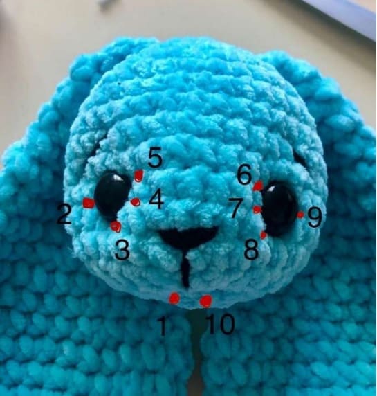 Amigurumi Conejo Bebe PDF Patron Gratis Paso A Paso Orejas