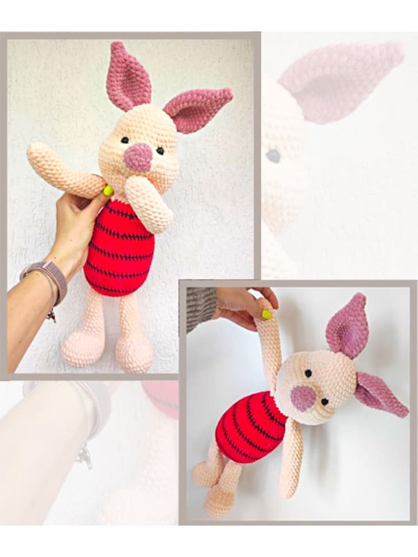 Amigurumi Piglet PDF Patron Gratis Paso A Paso 02