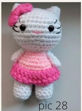 Hello Kitty Amigurumi Free Crochet PDF Pattern 5 1