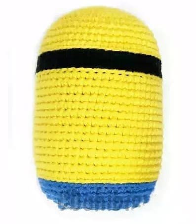 Minion Sentada PDF Amigurumi Patron Gratis Cabeza Cuerpo