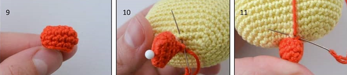 Pollito De Pascua PDF Amigurumi Patrón Gratis