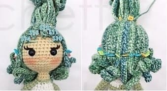 Mandy Amigurumi Muneca Facil PDF Patron Gratis Cabello2