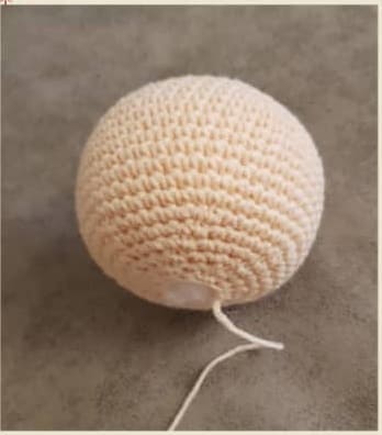 Sonajero Nieve Muneca De Ganchillo PDF Amigurumi Patron Gratis Cabeza