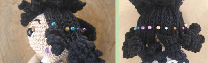 Paso A Paso Maribel PDF Amigurumi Patron Gratis Cabello2