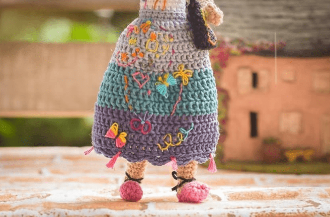 Paso A Paso Maribel PDF Amigurumi Patron Gratis Falda2