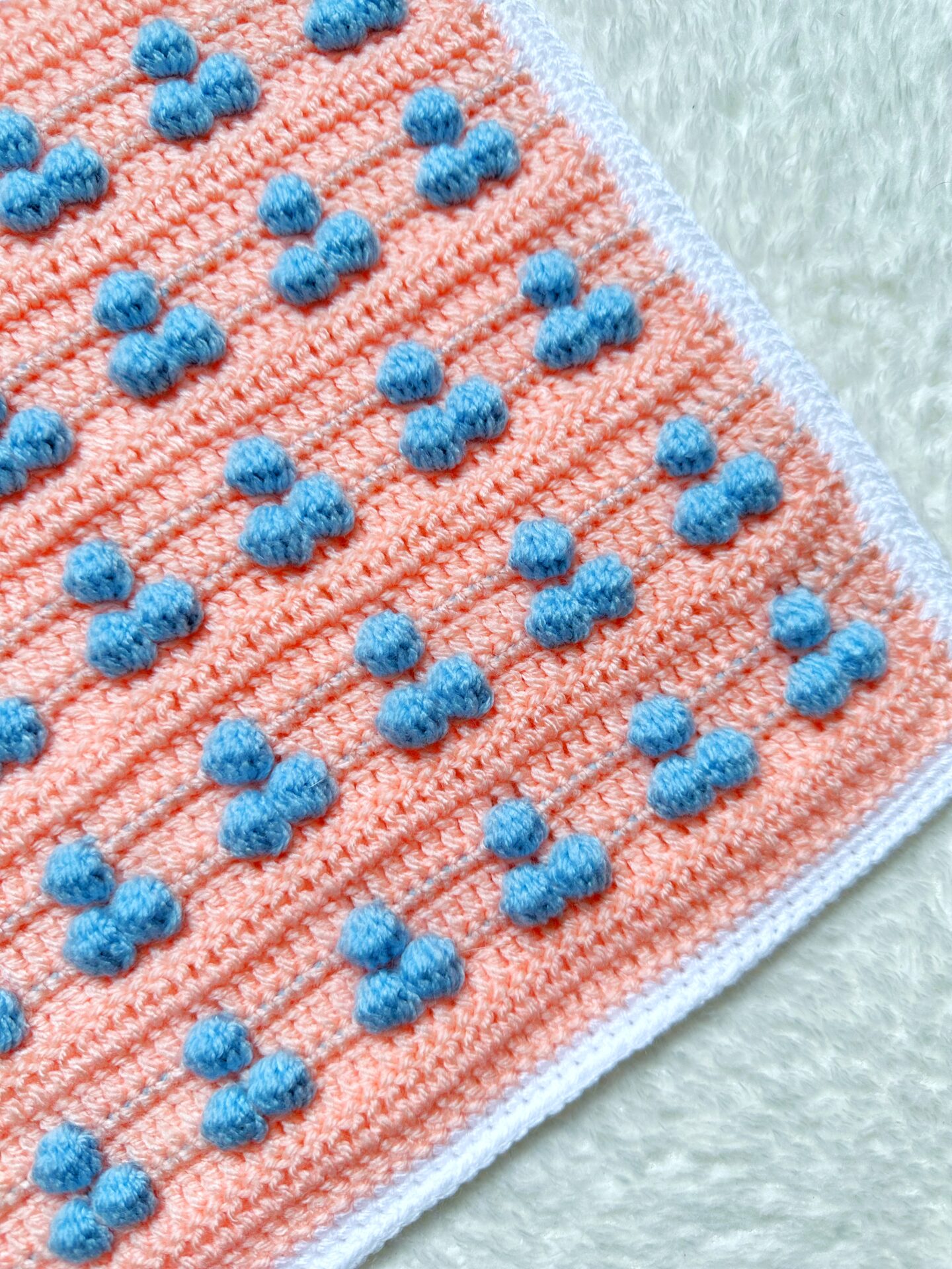 Hermosa manta para bebé en tejido a mano en la técnica de crochet paso a  paso principiante 