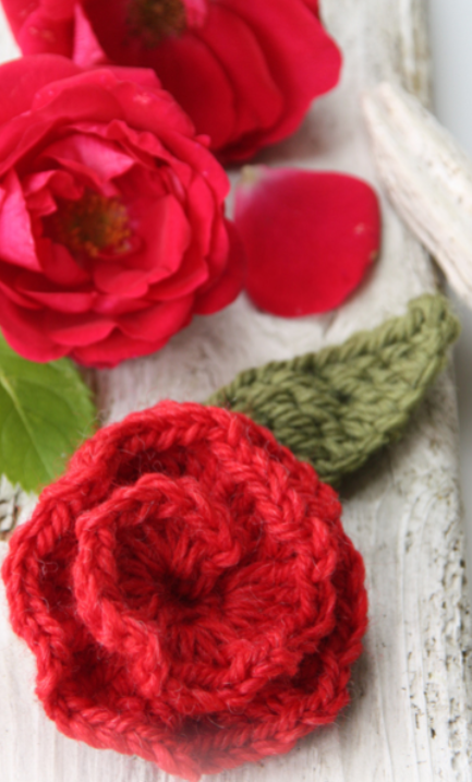 Dulce Como la Rosa Patrón Gratis en Crochet